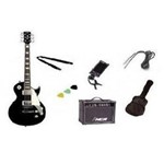 Ficha técnica e caractérísticas do produto Kit Guitarra Strinberg Les Paul Clp79 + Amplificador + Afinador Digital + Acessórios - Preto