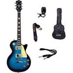 Kit Guitarra Strinberg Les Paul LPS230 + Afinador Digital + Acessórios AZUL