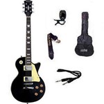 Ficha técnica e caractérísticas do produto Kit Guitarra Strinberg Les Paul LPS230 + Afinador Digital + Acessórios Preta
