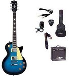Kit Guitarra Strinberg Les Paul LPS230 + Amplificador + Afinador Digital + Acessórios AZUL