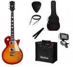 Ficha técnica e caractérísticas do produto Kit Guitarra Strinberg Les Paul LPS230 + Amplificador + Afinador Digital + Acessórios Cherry