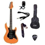 Ficha técnica e caractérísticas do produto Kit Guitarra Strinberg Strato EGS267 + Afinador Digital + Acessórios - Laranja