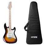 Ficha técnica e caractérísticas do produto Kit Guitarra Strinberg Stratocaster Sts100 Sb + Capa