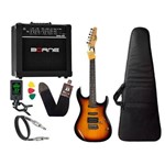 Ficha técnica e caractérísticas do produto Kit Guitarra Tagima Memphis Mg 260 Sunburst Cubo Amplificador Borne