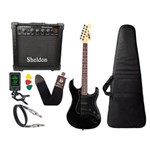 Ficha técnica e caractérísticas do produto Kit Guitarra Tagima Memphis Mg32 Preto Amplificador Sheldon