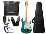 Ficha técnica e caractérísticas do produto Kit Guitarra Tagima TG 530 Woodstock Azul Cubo Sheldon