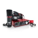 Ficha técnica e caractérísticas do produto Kit Interface Microfone Headphone - SCARLETT 2I2 STUDIO - Focusrite