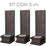 Ficha técnica e caractérísticas do produto Kit Luminárias para Garrafa Decoração Bar Mdf (3 Unidades) Dom Móveis - Bivolt