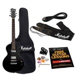 Ficha técnica e caractérísticas do produto Kit Marshall com Guitarra e Amplificador Mgap-B + Acessorios