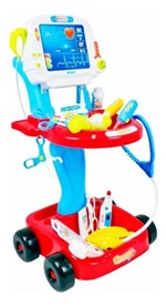 Ficha técnica e caractérísticas do produto Kit Médico Mini Doutor Azul Brinquedo Criança - Fênix - Fenix