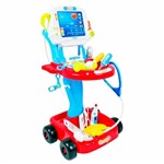 Ficha técnica e caractérísticas do produto Kit Médico Mini Doutor Azul Brinquedo Criança - Fênix