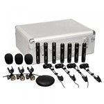 Kit Microfone com Fio para Instrumentos (8 Unidades) Drk 681 - Superlux