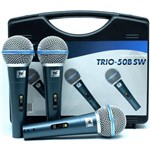 Ficha técnica e caractérísticas do produto Kit Microfone com Fio TSI TRIO-50B SW (3 Peças)