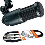 Ficha técnica e caractérísticas do produto Kit Microfone Condenser Audio Technica At2020 + Cabo Xlr