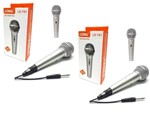 Ficha técnica e caractérísticas do produto Kit 2 Microfone Karaokê Canto Profissional + Cabo 2,5mt 701 - Lelong
