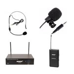 Ficha técnica e caractérísticas do produto Kit Microfone Sem Fio Lexsen LM-WF58 Kit (Headset e Lapela) Revenda Autorizada Garantia 1 Ano