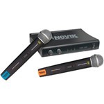 Ficha técnica e caractérísticas do produto Kit Microfone Sem Fio UHF UNK400 - Novik