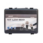 Kit 3 Microfones C/Fio Supercardioide C/CLIP Lcm1800 LEXSEN