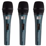 Kit Microfones Dinâmico Unidirecional Kadosh K-3.1 C/ 3 Pcs