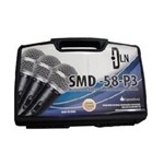Ficha técnica e caractérísticas do produto Kit 3 Microfones Dylan SMD-58-P3 com Cabo