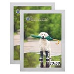 Ficha técnica e caractérísticas do produto Kit 2 Molduras Porta Retrato 20X30 Branco