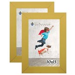 Ficha técnica e caractérísticas do produto Kit 2 Molduras Porta Retrato 10x15 Amarelo