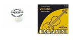 Ficha técnica e caractérísticas do produto KIT Paganini Breu Dark + Corda Para Violino PE980