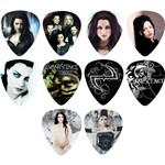 Kit Palhetas Personalizadas Banda Evanescence 0.71 Mm com 10 Modelos