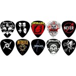 Ficha técnica e caractérísticas do produto Kit Palhetas Personalizadas Banda Metallica com 10 Modelos