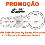 Ficha técnica e caractérísticas do produto Kit Pele 10 12 14 14 20 Hidraulica Encore By Remo Pinstripe