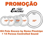 Ficha técnica e caractérísticas do produto Kit Pele 10 12 14 14 22 Hidraulica Encore By Remo Pinstripe