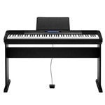 Kit Piano Cdp-235r 88 Teclas Sensíveis + Estante, 64 Polifonias, 700 Timbres, 200 Ritmos - Casio