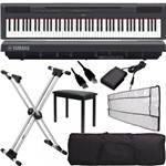 Ficha técnica e caractérísticas do produto Kit Piano Completo Digital C/ Multi Acessórios Yamaha P115