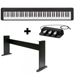 Ficha técnica e caractérísticas do produto KIT Piano Digital CDP-S150 BK + Móvel + Pedal Triplo - Casio