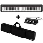 Kit Piano Digital CDP-S150 BK Preto + Bag + Pedal Triplo