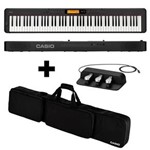 Ficha técnica e caractérísticas do produto Kit Piano Digital CDP-S350 BK + Bag + Pedal Triplo