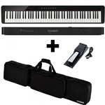Ficha técnica e caractérísticas do produto Kit Piano Digital Privia Px-S1000 Bk + Bag + Pedal Sustain - Casio