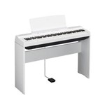 Ficha técnica e caractérísticas do produto Kit Piano Digital Yamaha P121WH Branco - 73 Teclas - 192 Polifonias + Estante para Piano L121WH + Pedal + Fonte PA 150 + Suporte para Partitura
