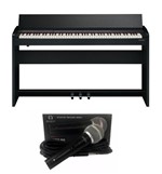 Ficha técnica e caractérísticas do produto Kit Piano Roland F140RCB + Microfone Regent SM58