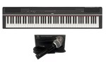 Ficha técnica e caractérísticas do produto Kit Piano Yamaha P125B + Microfone Regent SM58 Pro