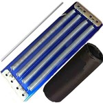 Ficha técnica e caractérísticas do produto Kit Reco Reco Gope Em Alumínio 4 Molas Azul Selfie C/ Capa