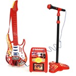 Ficha técnica e caractérísticas do produto Kit Rock Star com Guitarra, Microfone e Amplificador Relâmpago McQueen - Yellow