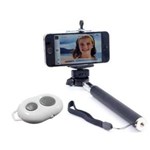 Ficha técnica e caractérísticas do produto Kit Selfie Celular Bluetooth Bastão de Mão Telescópico