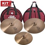 Ficha técnica e caractérísticas do produto Kit Set Pratos Ms Series MS90 14 18 20 Bronze B10 Orion com Bag