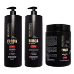 Ficha técnica e caractérísticas do produto Kit Shampoo Condicionador Mascara 1l Força com Pimenta Bio Extratus