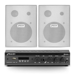 Ficha técnica e caractérísticas do produto Kit Sonorização Slim 800 APP + 2 Caixas PS200 NEW Branca