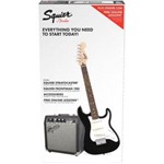 Ficha técnica e caractérísticas do produto Kit Squier Guitarra Stratocaster Affinity Amplificador Fender Frontman Correia Fender Cabo Palhetas