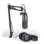 Ficha técnica e caractérísticas do produto Kit Streaming e Podcasting Audio-Technica At2020usb Pk