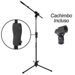 Ficha técnica e caractérísticas do produto Kit Suporte Girafa P Microfone Smmax + Cachimbo Ibox M7 Srm Preto