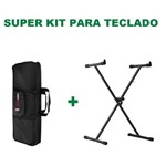 Ficha técnica e caractérísticas do produto Kit Suporte para Teclado em X St200 Preto + Capa para Teclado Preta